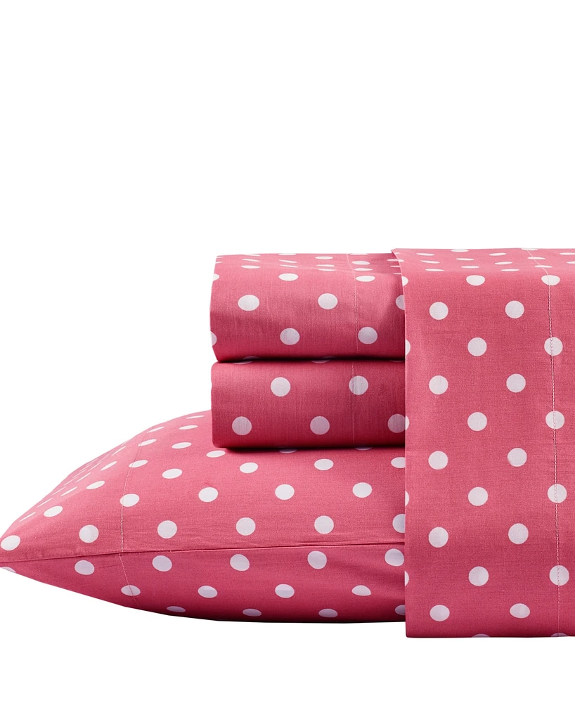 Intelligent Design Polka Dot Cotton 4-Pc. Sheet Set