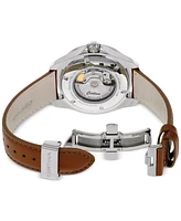 Certina Men's Swiss Automatic Ds Action Brown Leather Strap Watch 41mm