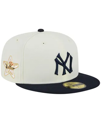 Men's New Era Stone and Navy New York Yankees Retro 59FIFTY Fitted Hat