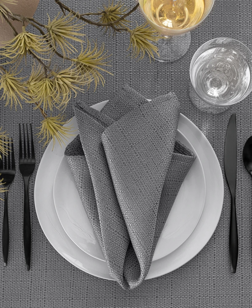Laurel Solid Texture Water and Stain Resistant Napkins, Set of 4