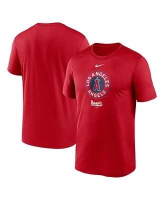 Men's Nike Red Los Angeles Angels City Connect Logo T-shirt