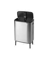 Bo Touch Top Hi Dual Compartment Trash Can, 2 x 8 Gallon, 2 x 30 Liter