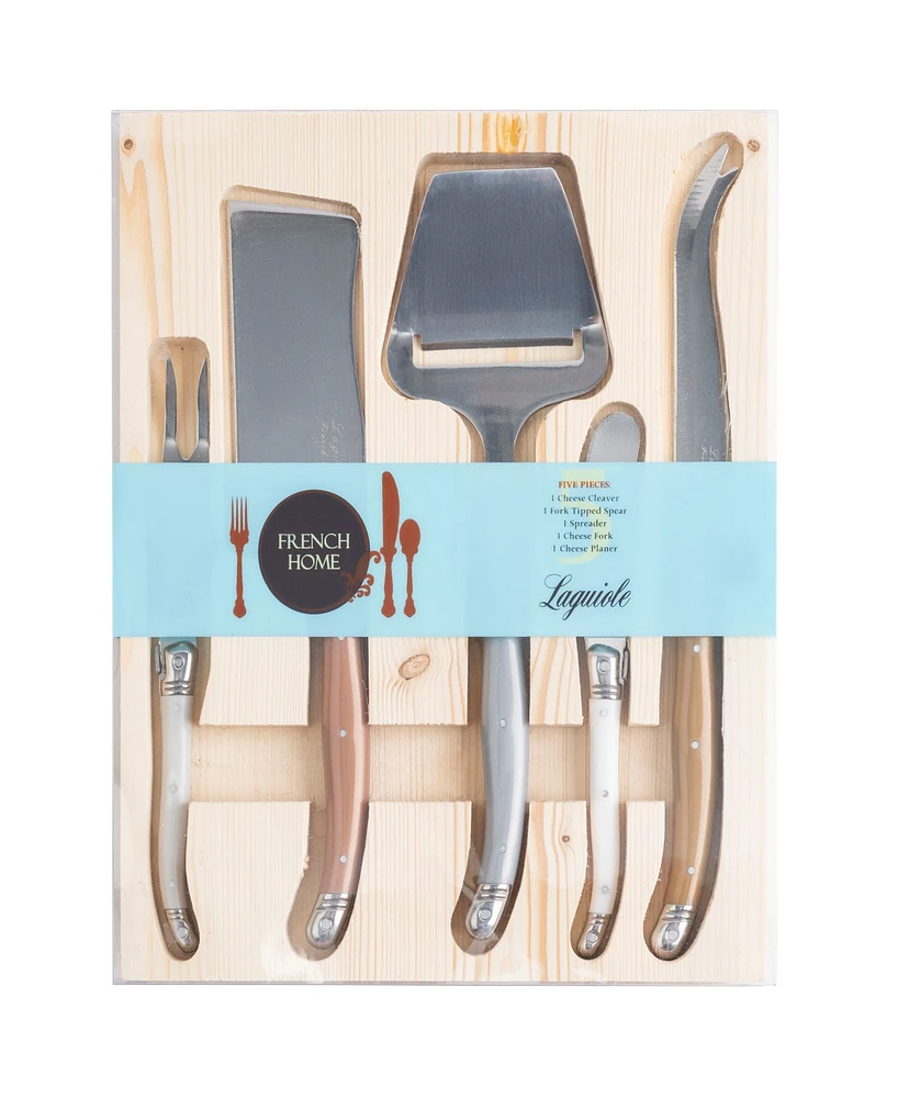 French Home Laguiole 5 Piece Cheese Knife