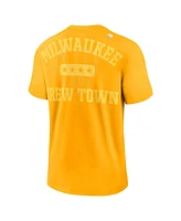 Men's Nike Gold Milwaukee Brewers Statement Game Over T-shirt