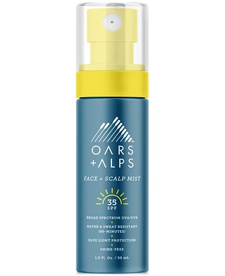 Oars + Alps Face & Scalp Mist Spf 35, 1.5 oz.