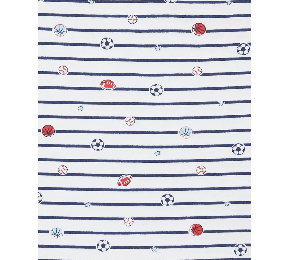 Little Me Baby Boys Sports Star Printed Cotton Blanket