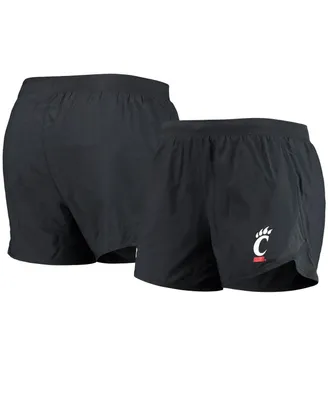 Women's Under Armour Black Cincinnati Bearcats Fly By Run 2.0 Performance Shorts