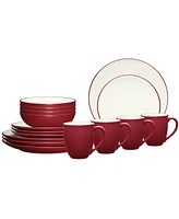 Noritake Colorwave Coupe 16 Pc. Dinnerware Set, Service for 4