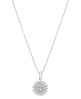 Wrapped in Love 2-Pc. Set Diamond Cluster Pendant Necklace & Matching Stud Earrings (1 ct. t.w.) in 14k White Gold, Created for Macy's