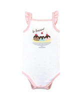 Hudson Baby Girls Cotton Sleeveless Bodysuits