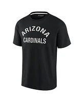 Men's and Women's Fanatics Signature Black Arizona Cardinals Super Soft Short Sleeve T-shirt