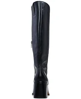 Vince Camuto Womens's Sangeti Snip-Toe Block-Heel Extra Wide-Calf Knee-High Boots