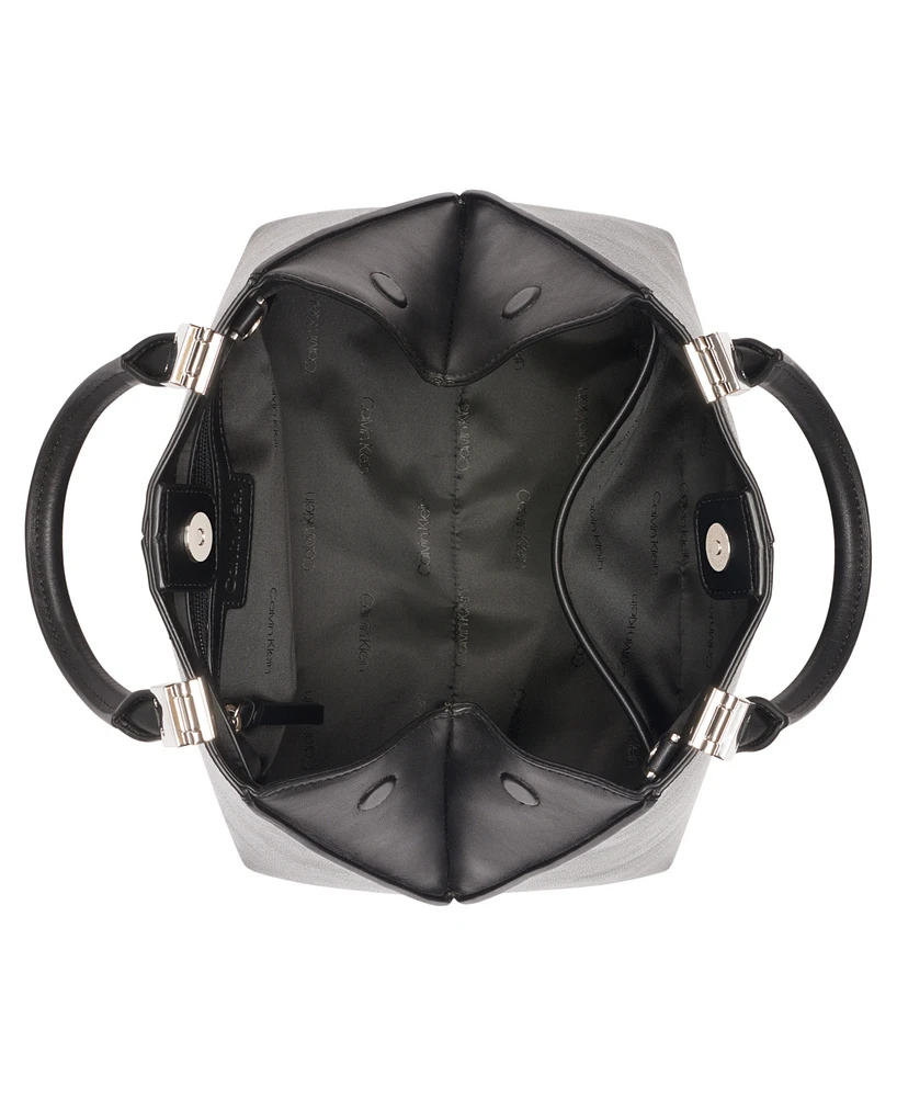 Calvin Klein Granite Convertible Satchel with Magnetic Snap