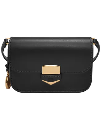 Fossil Lennox Flap Leather Crossbody Bag