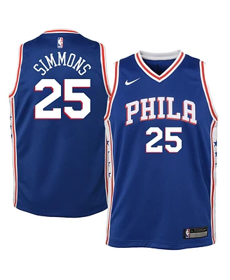 Nike Ben Simmons Philadelphia 76ers Icon Swingman Jersey, Big Boys (8-20)