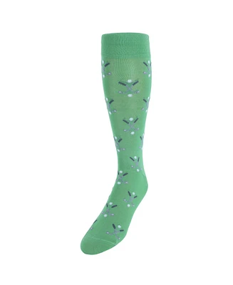 Trafalgar Men's Hole In One Golf Novelty Mercerized Cotton Mid-Calf Socks