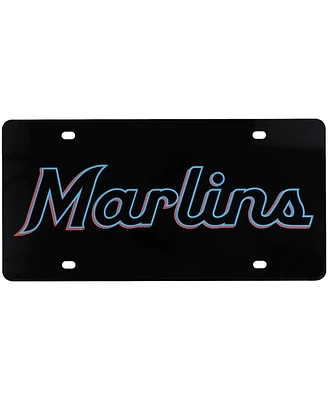 Wincraft Miami Marlins Crystal Mirror License Plate