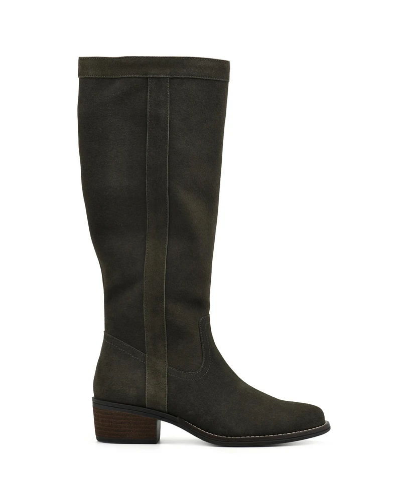 White Mountain Women's Altitude Regular Calf Knee High Boots