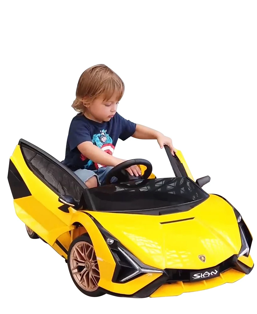 Best Ride on Cars Lamborghini Sian 12V Powered Rideon