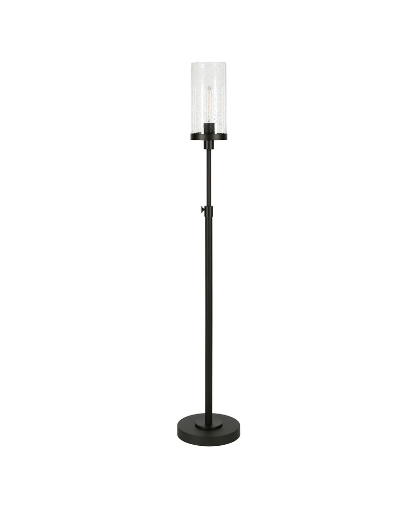 Hudson & Canal Frieda 66" Glass Shade Tall Floor Lamp
