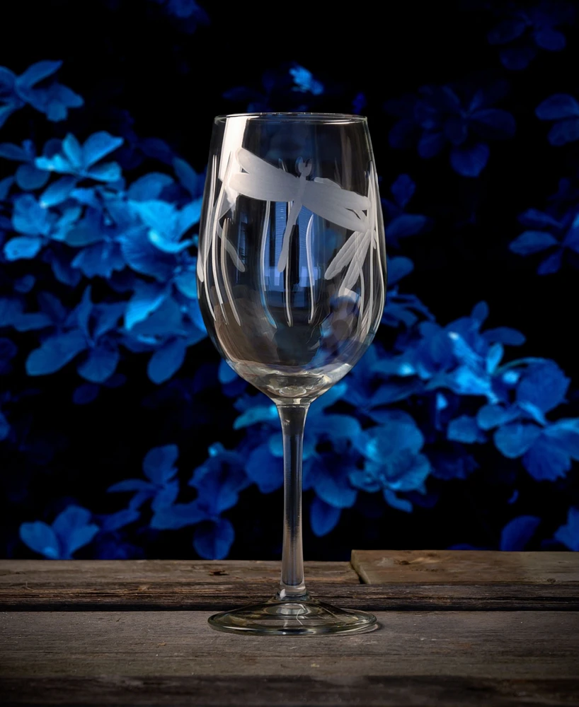 Rolf Glass Dragonfly White Wine Glass 12oz