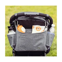 Diono Buggy Buddy Xl Universal Stroller Organizer with Cup Holders, Secure Attachment, Zip Pockets