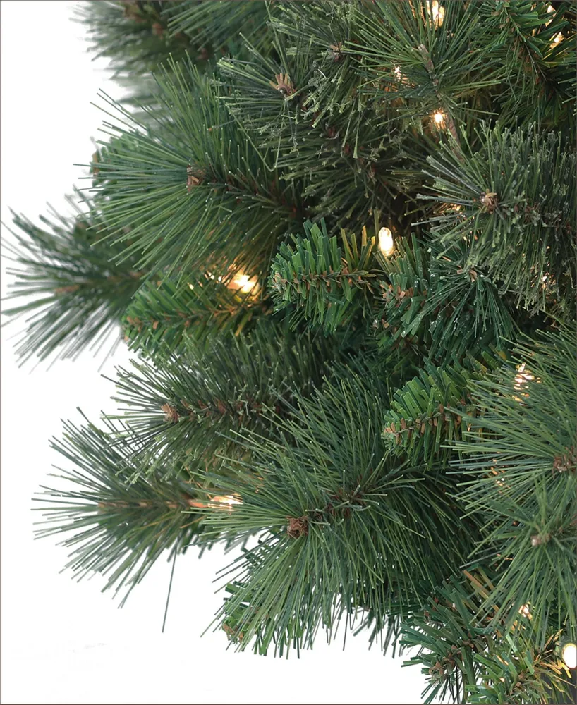 Puleo 6.5' Pre-Lit Teton Artificial Pine Tree