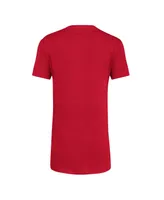 Big Boys adidas Red Nc State Wolfpack 2023 Sideline Locker Room Logo Fresh T-shirt