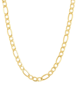 Lightweight 22" Figaro Link Necklace (5-3/4mm) in 14k Gold