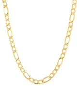 Lightweight 22" Figaro Link Necklace (5-3/4mm) in 14k Gold