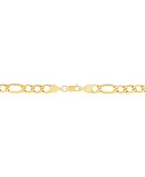 Lightweight 22" Figaro Link Necklace (5-3/4mm) in 14k Gold