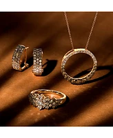 Le Vian Ombre Chocolate Diamond & Nude (1-1/4 ct. t.w.) Omega Hoop Earrings 14k Rose Gold, White Gold or Yellow