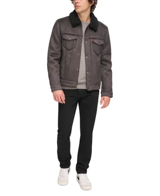 Levi's Men's Relaxed-Fit Faux-Shearling Trucker Jacket