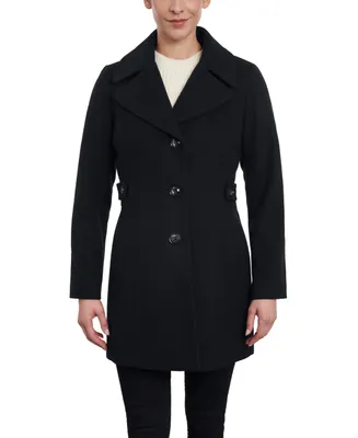 Anne Klein Women's Single-Breasted Peacoat, Created for Macy's