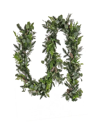 National Tree Company 9' Hgtv Home Collection Pre-Lit Winter Garden Garland