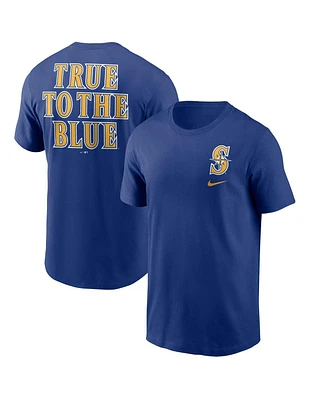 Men's Nike Royal Seattle Mariners True to the Blue Hometown T-shirt