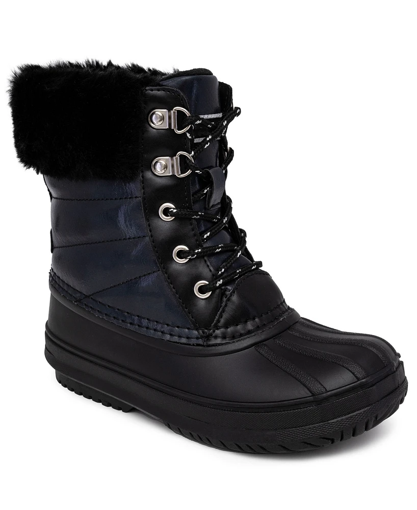 London Fog Little Girls Bridger Cold Weather Lace Up Boots