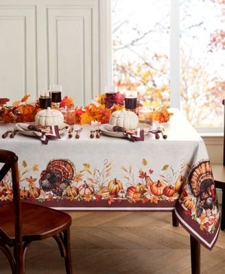 Elrene Autumn Heritage Turkey Table Linens Collection