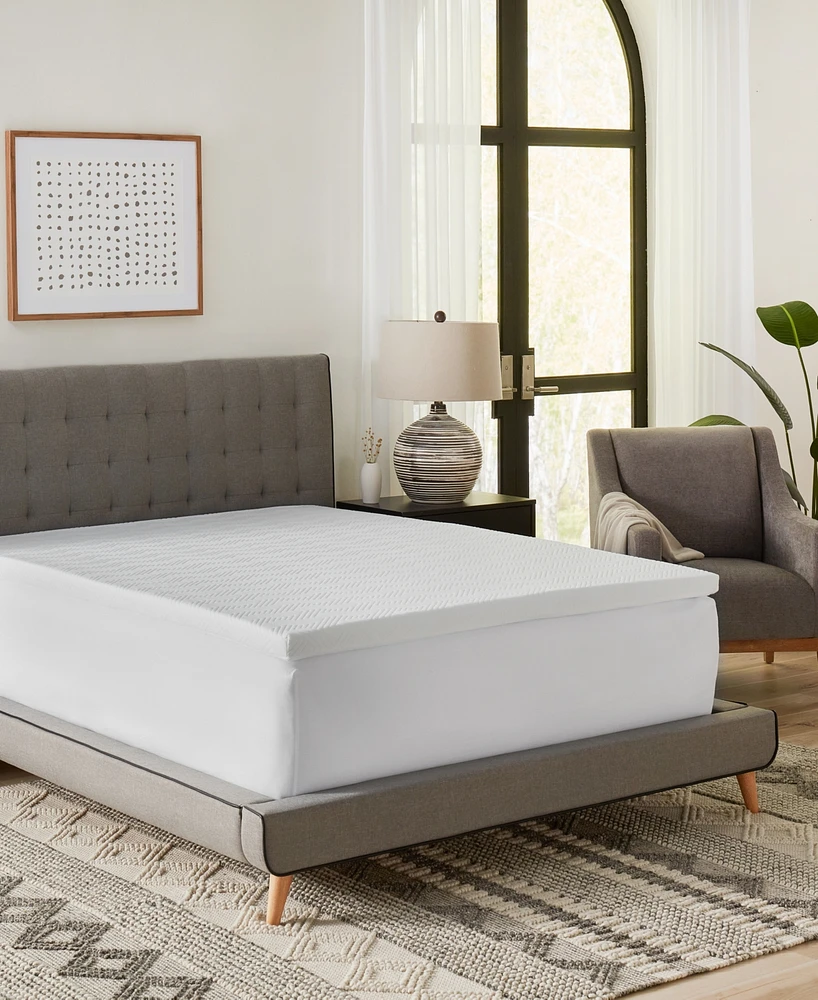 ProSleep 2" Gel-Infused Memory Foam Mattress Topper with Circular-Knit Cover