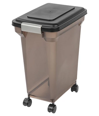 Iris Usa Iris Premium Airtight Pet Food Storage Container, 22-Pounds, Smoke