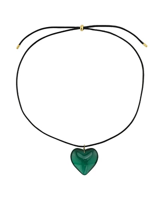 Glass Heart Necklace