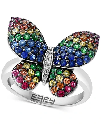 Effy Multi Precious 1-3/4 ct. t.w. Ring in Sterling Silver