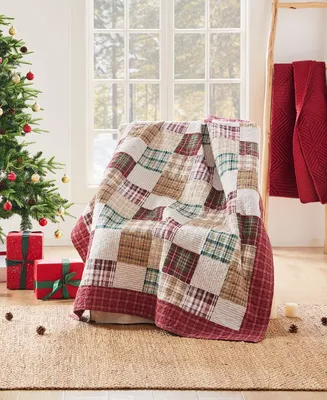 Greenland Home Fashions Oxford 100% Cotton Reversible Throw, 50" x 60"
