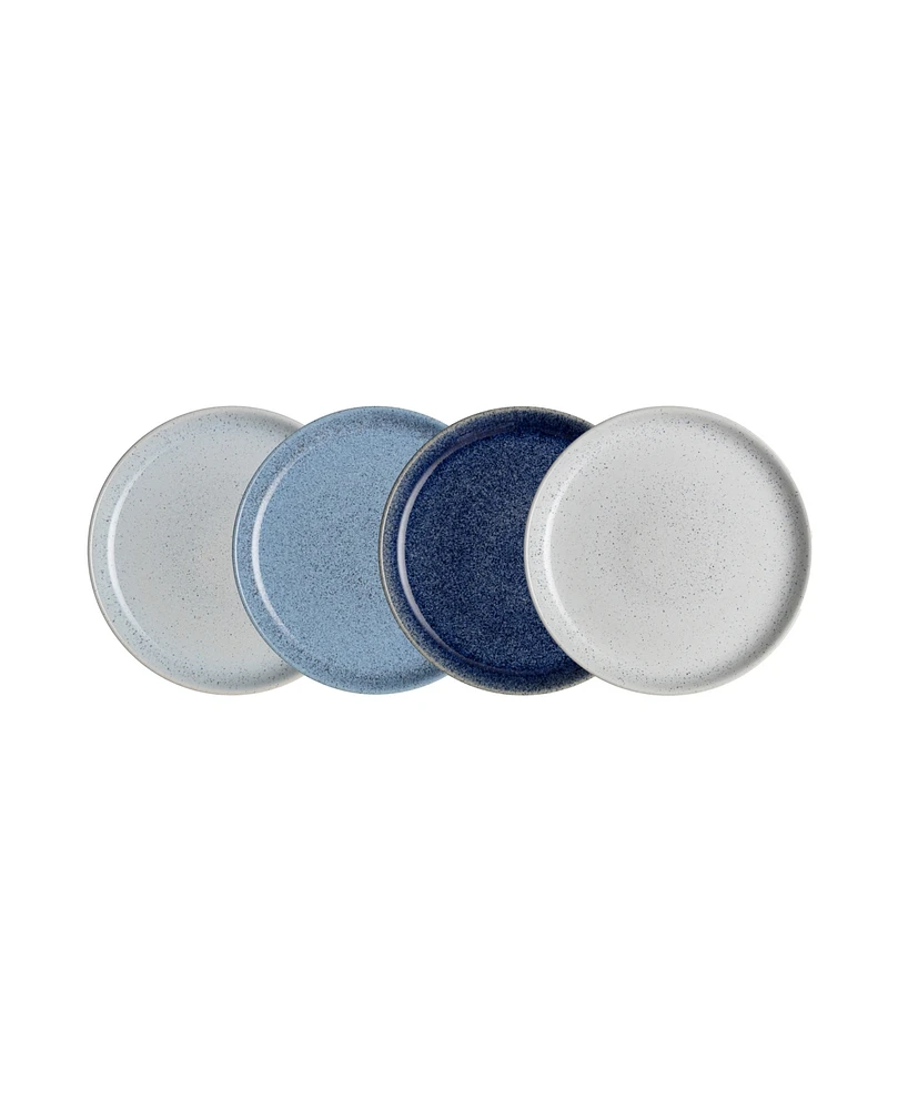 Denby Studio Blue Assorted Small Plates Set of 4