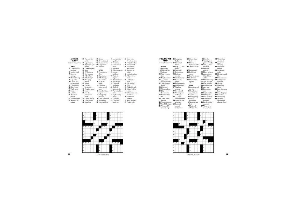 Easy as Pie Crosswords- Very Easy! by Stanley Newman