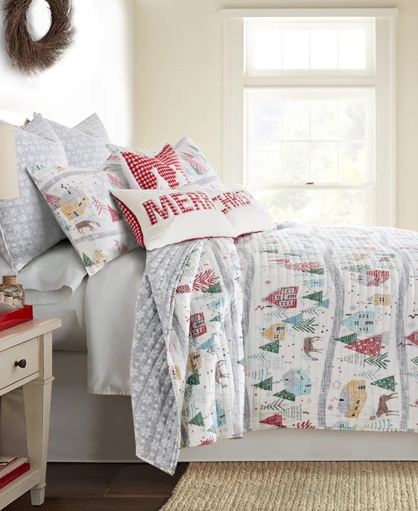 Levtex Joulset Holiday Reversible 2-Pc. Quilt Set, Twin/Twin Xl