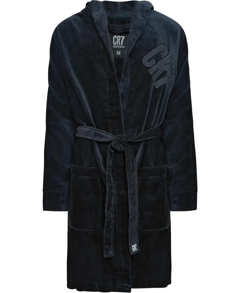 CR7 Men's Modern Cut Cotton Bathrobe