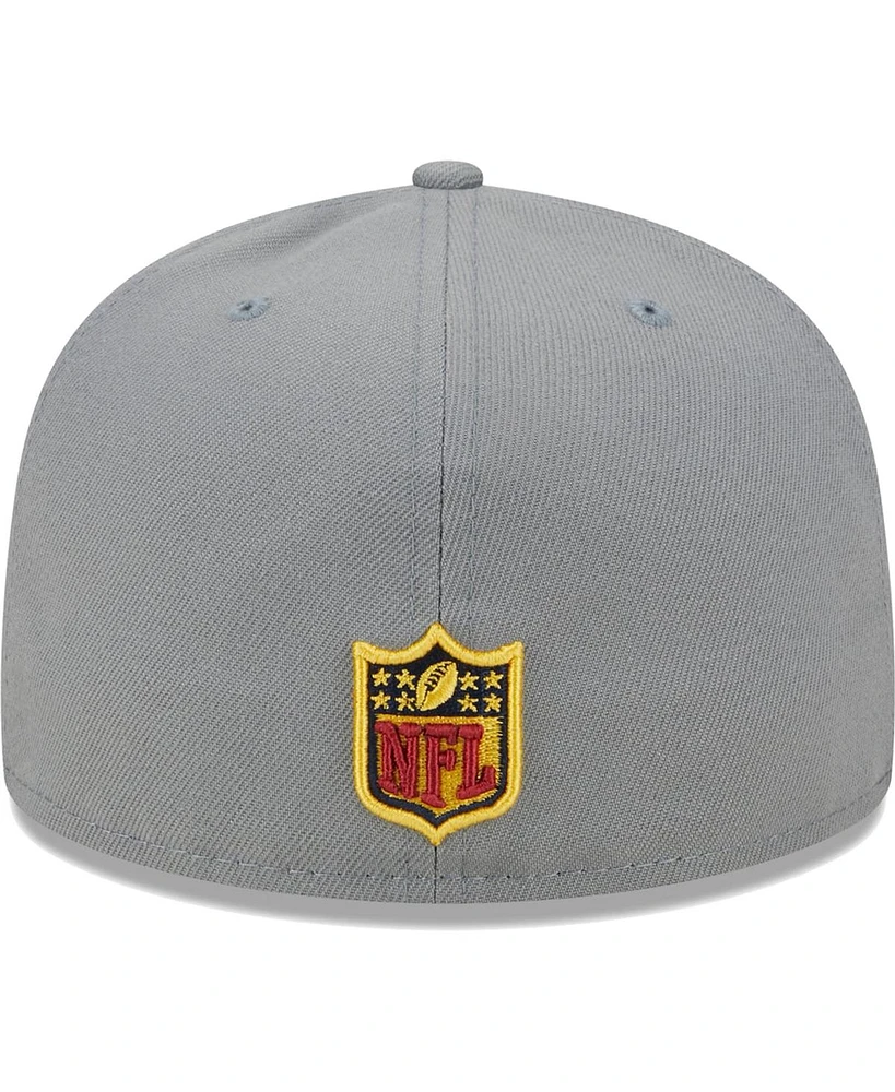 Men's New Era Gray York Giants Color Pack 59FIFTY Fitted Hat