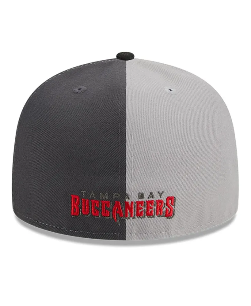 Men's New Era Gray, Black Tampa Bay Buccaneers 2023 Sideline 59FIFTY Fitted Hat