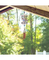 35" Long Carousel Wind Chime with Copper Gem